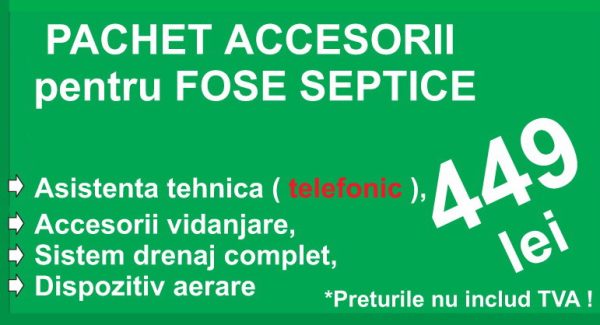 pachet accesorii fose septice